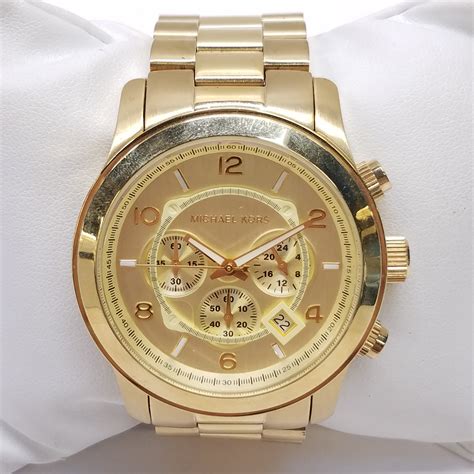 montre michael kors homme mk 8077|michael kors champagne dial.